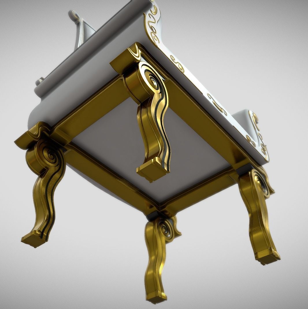 Antique Sofa 3D model_6