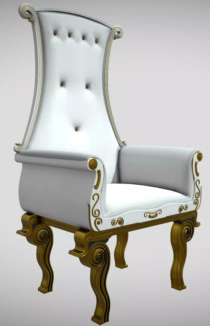 Antique Sofa 3D model_0