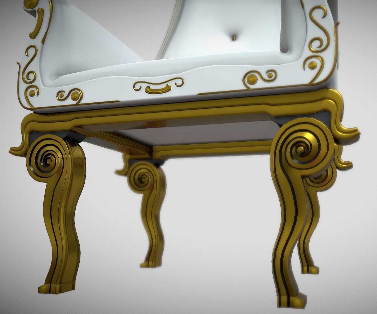Antique Sofa 3D model_4