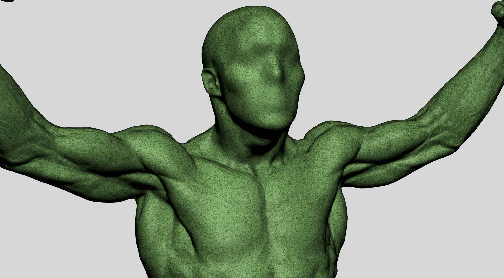Male Torso v9 3D print model_7