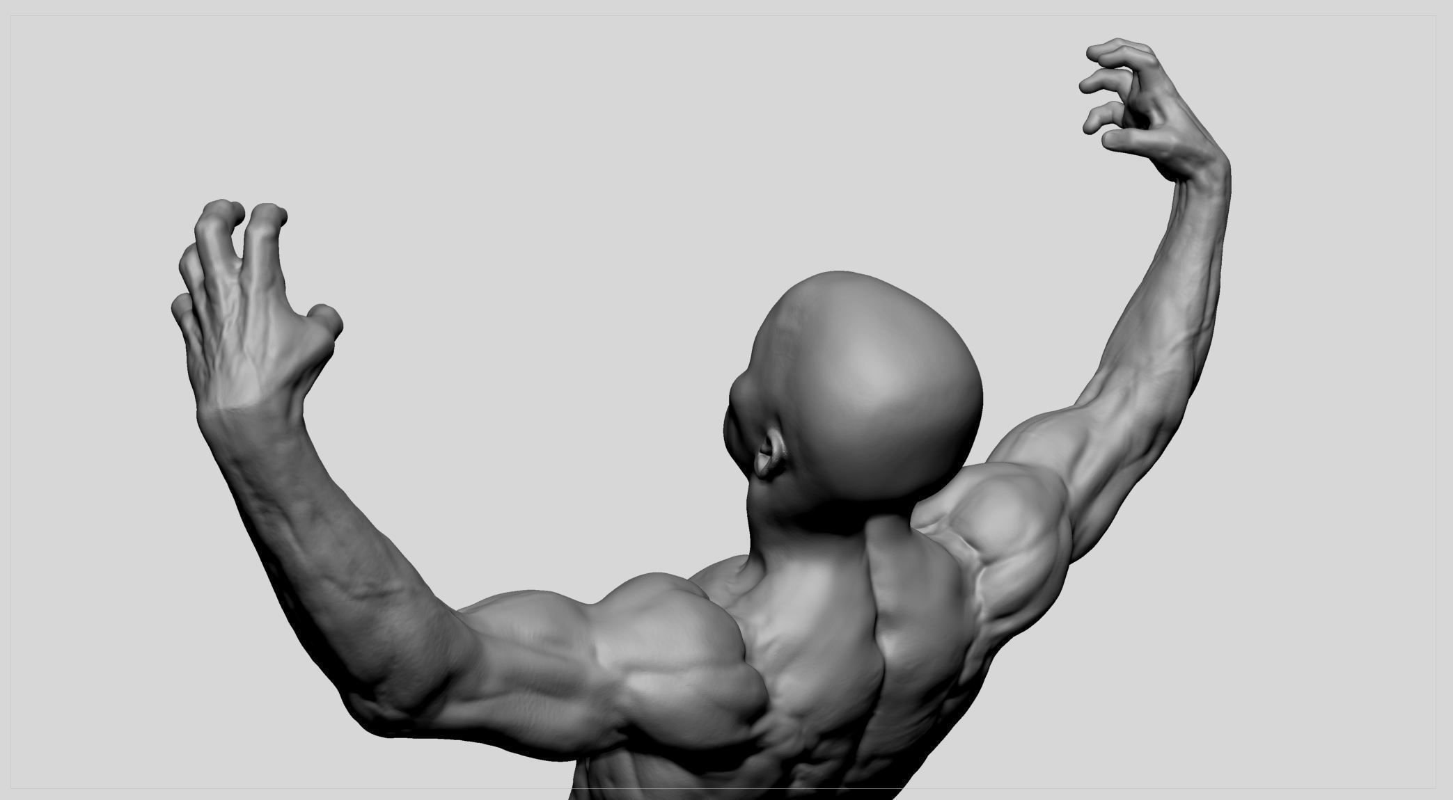 Male Torso v9 3D print model_5
