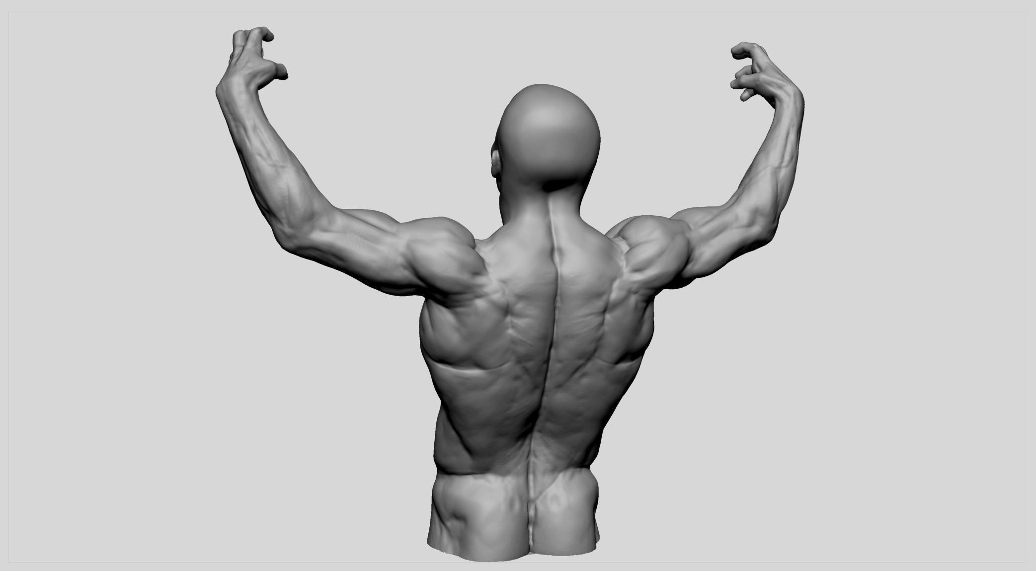 Male Torso v9 3D print model_4