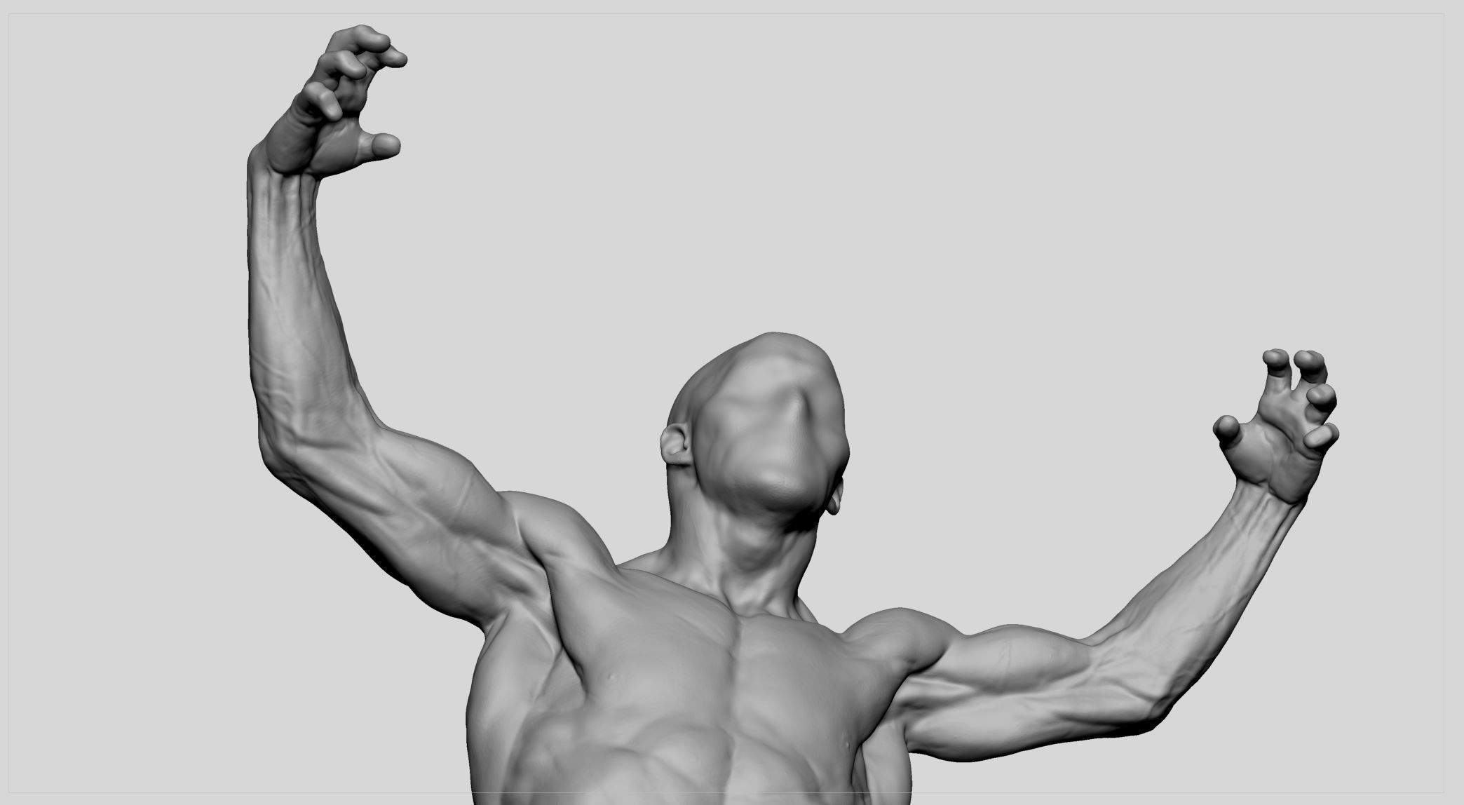 Male Torso v9 3D print model_6