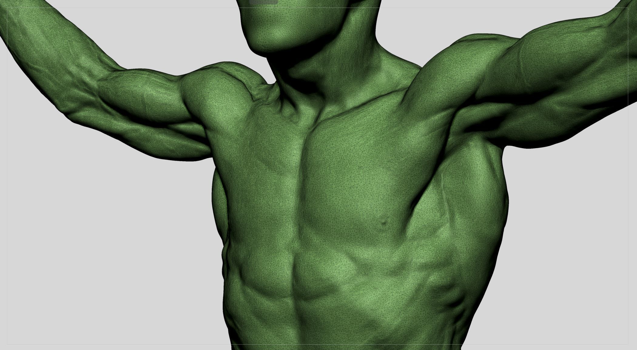 Male Torso v9 3D print model_8