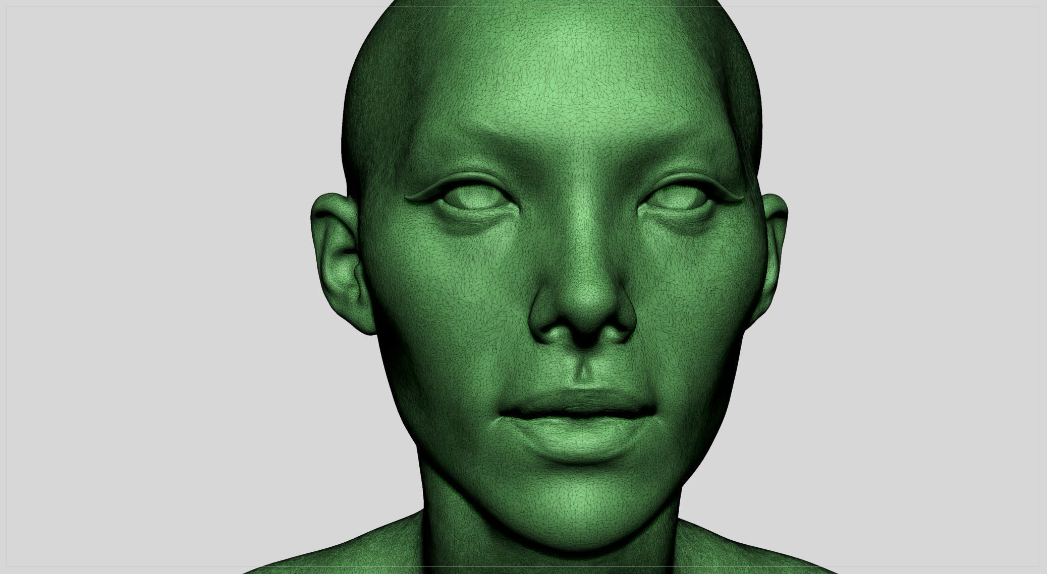Female Head v11 3D model_13