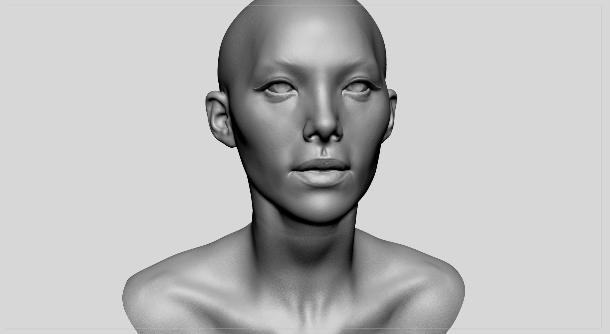 Female Head v11 3D model_11