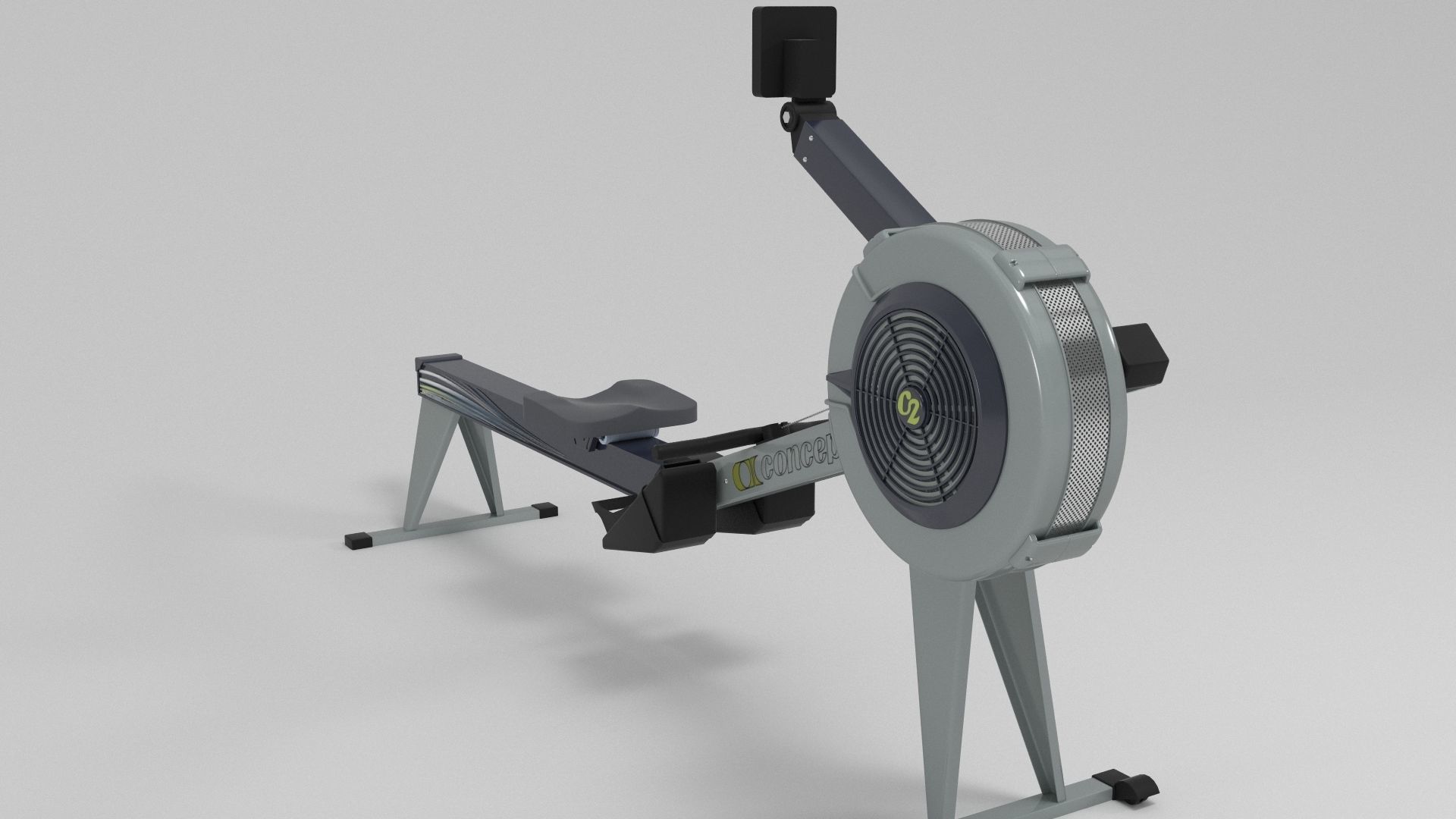 Concept 2 Model E Indoor Rowing Machine PM5 3D model_2