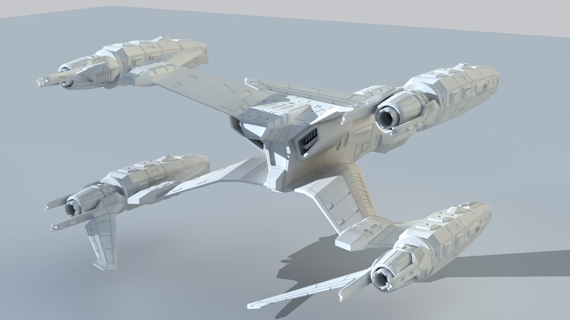 babylon 5 Thunderbolt 3D STL file 1 48th scale 3D print model_1