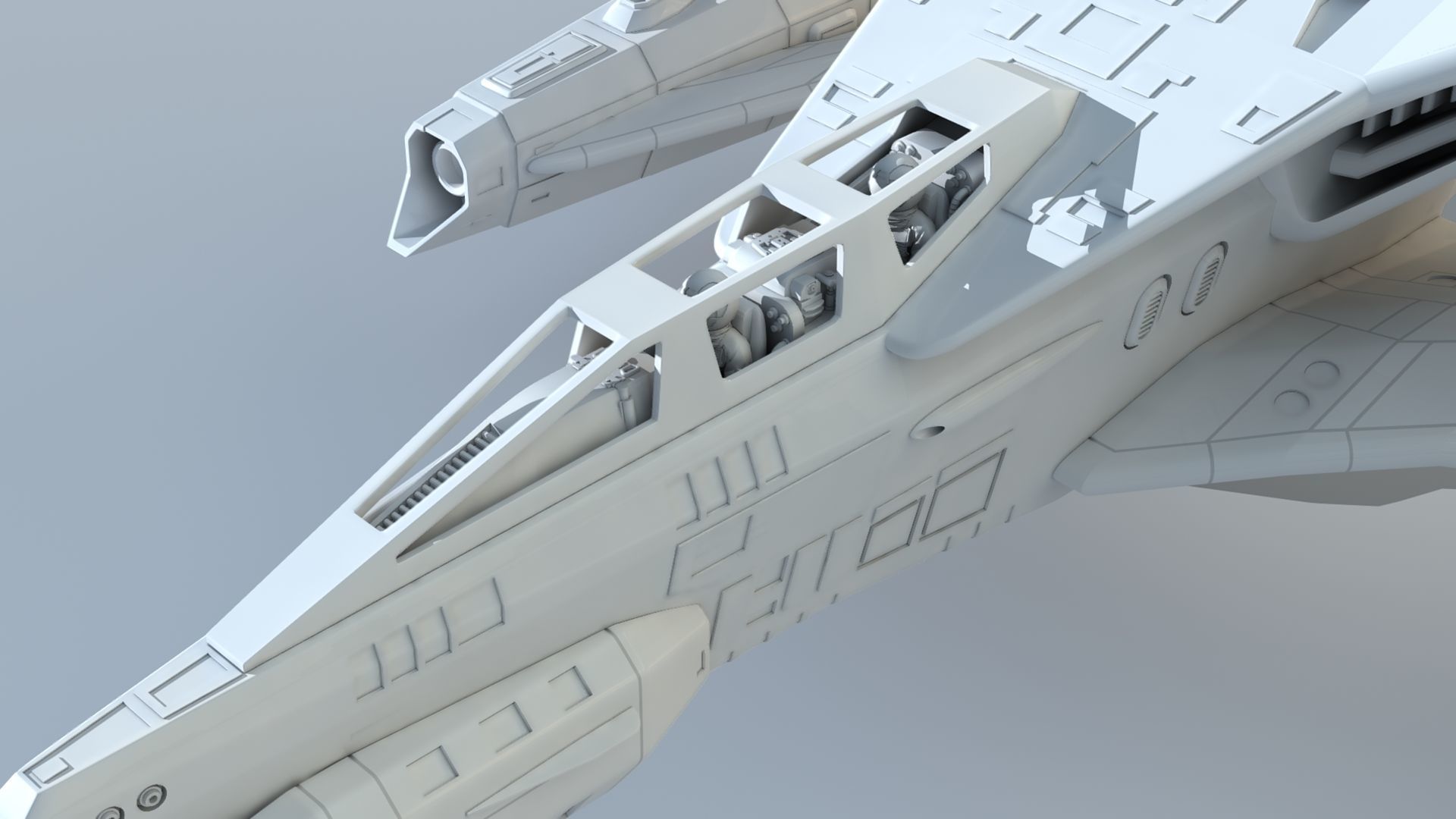 babylon 5 Thunderbolt 3D STL file 1 48th scale 3D print model_2