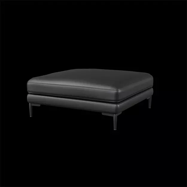 Harper Ottoman artificial leather Low-poly 3D model