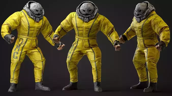 Juggernaut Figure Low-poly 3D model