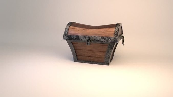 simple box Low-poly 3D model