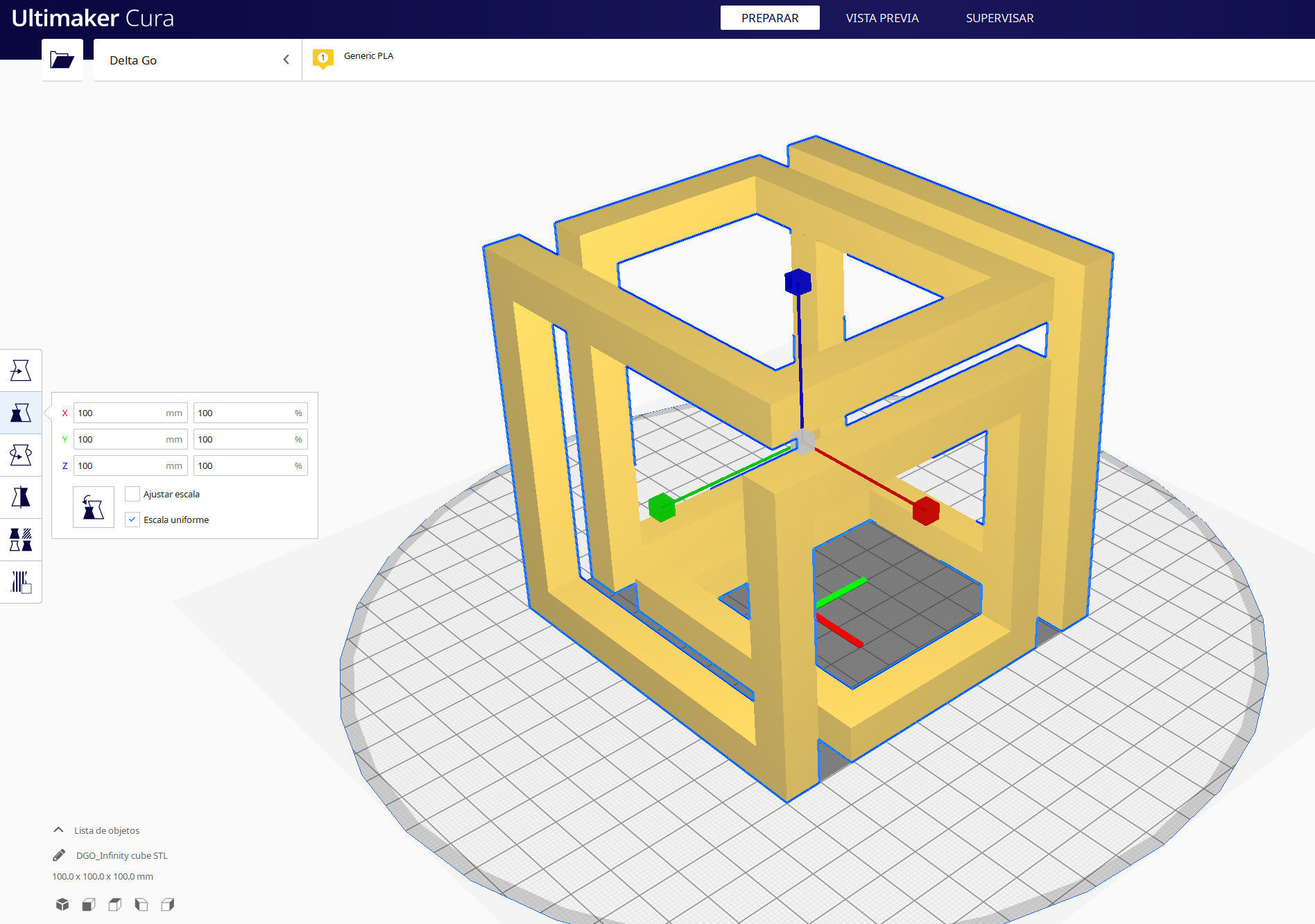 Infinity cube 3D print model_7