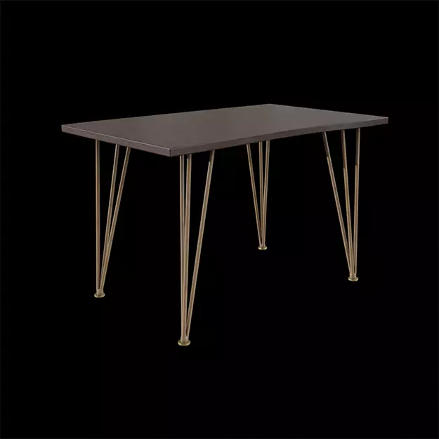 Madison Dining Table walnut wood Low-poly 3D model_0