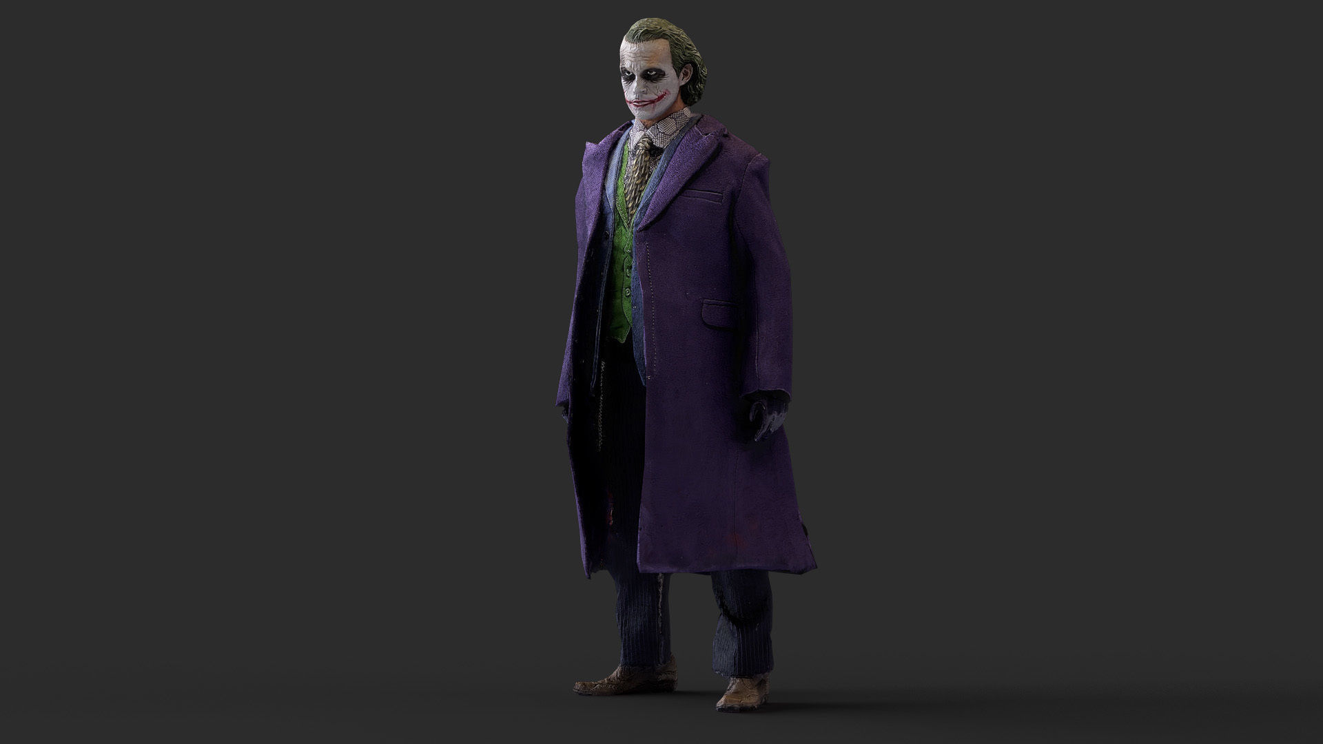 Joker Figure Low-poly 3D model_18