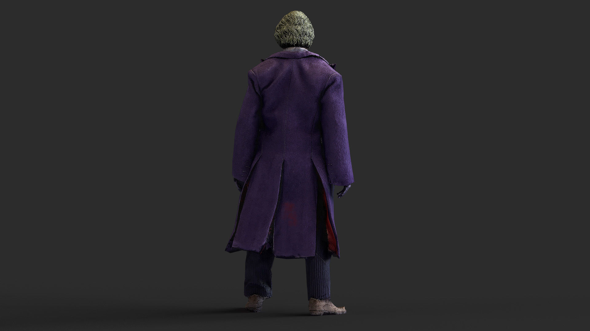 Joker Figure Low-poly 3D model_6