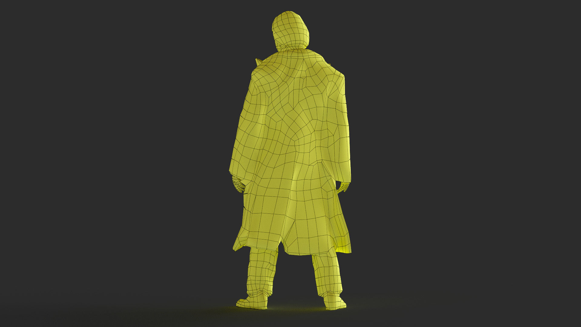 Joker Figure Low-poly 3D model_40