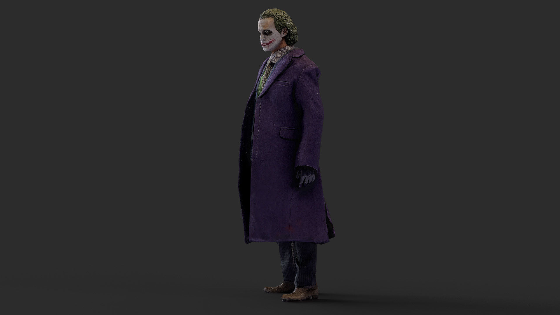 Joker Figure Low-poly 3D model_20