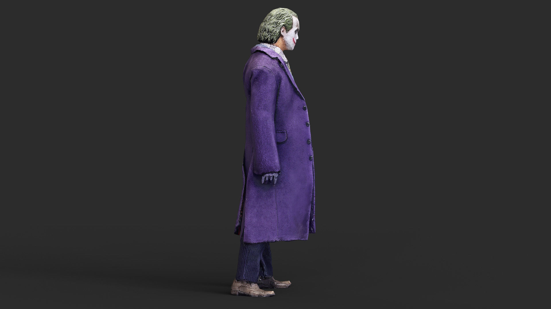 Joker Figure Low-poly 3D model_12