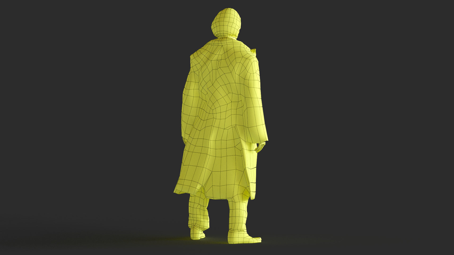 Joker Figure Low-poly 3D model_30