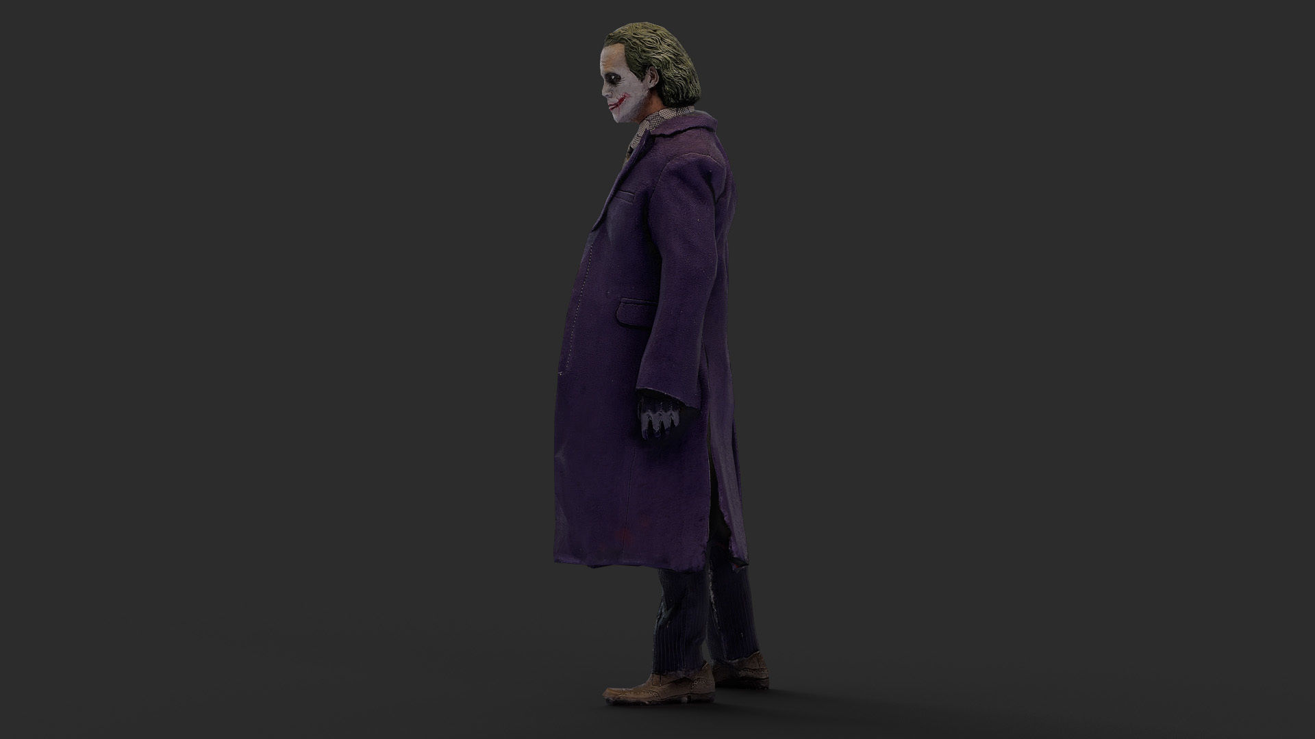 Joker Figure Low-poly 3D model_22