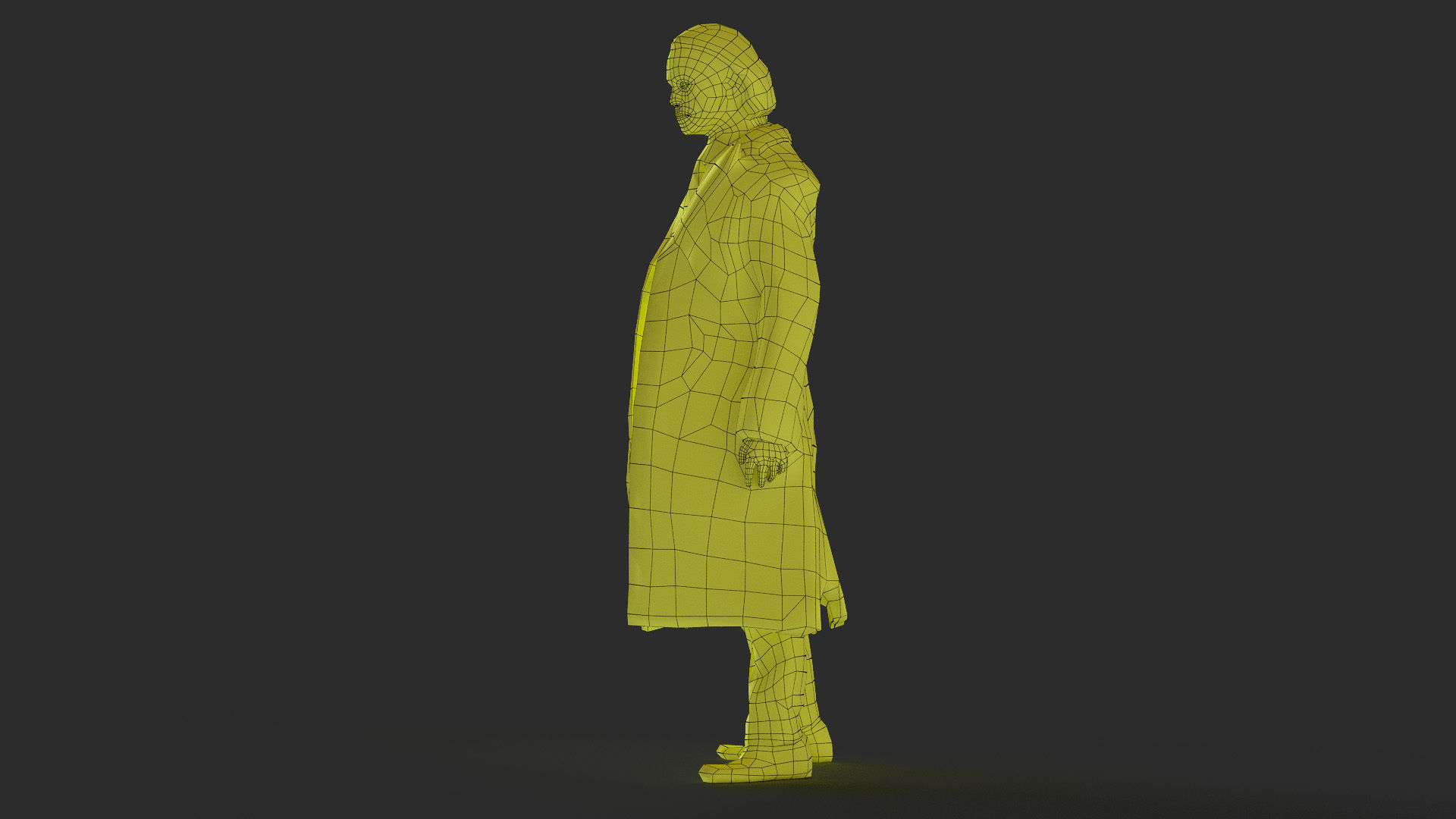 Joker Figure Low-poly 3D model_37