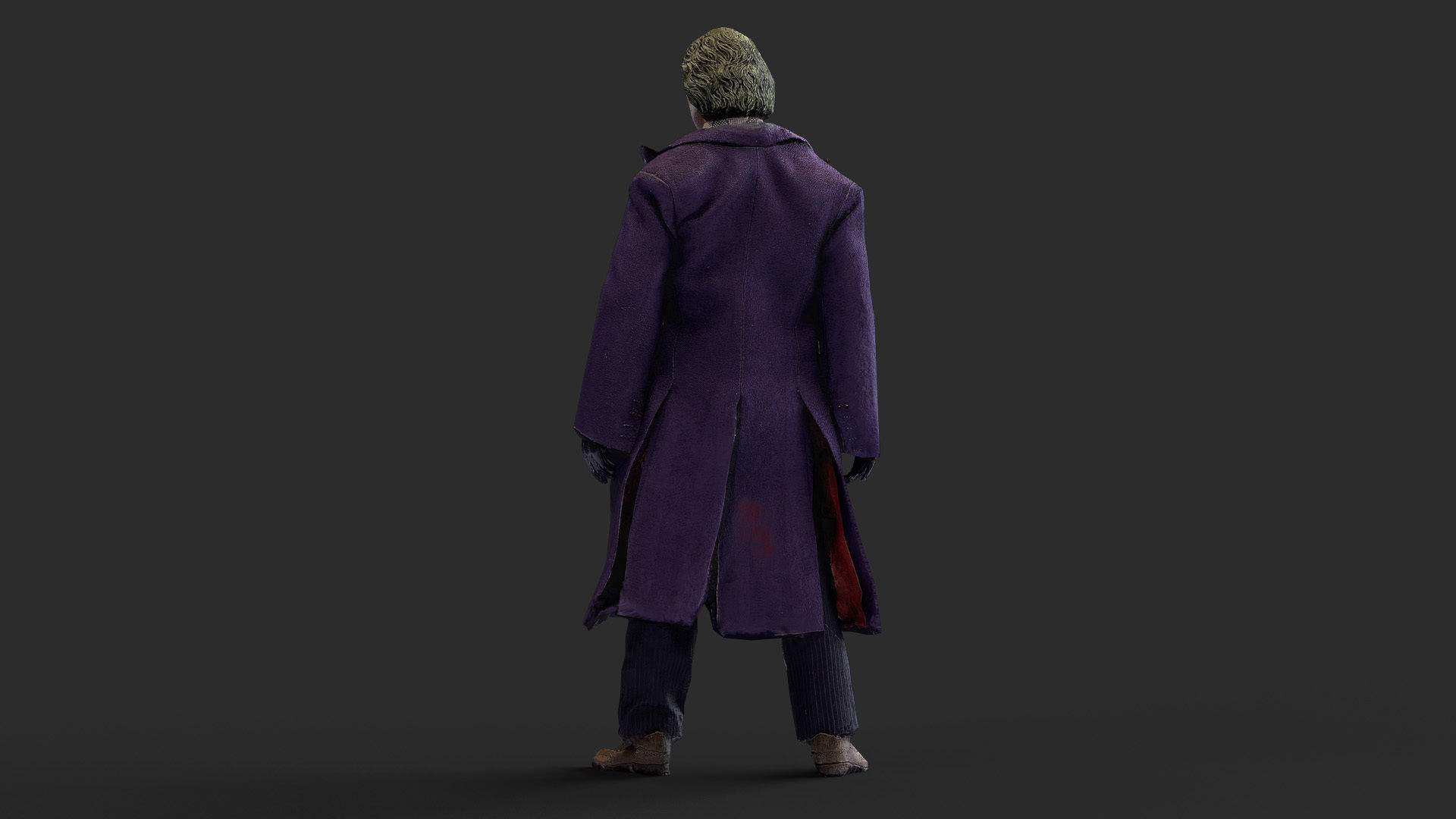 Joker Figure Low-poly 3D model_27