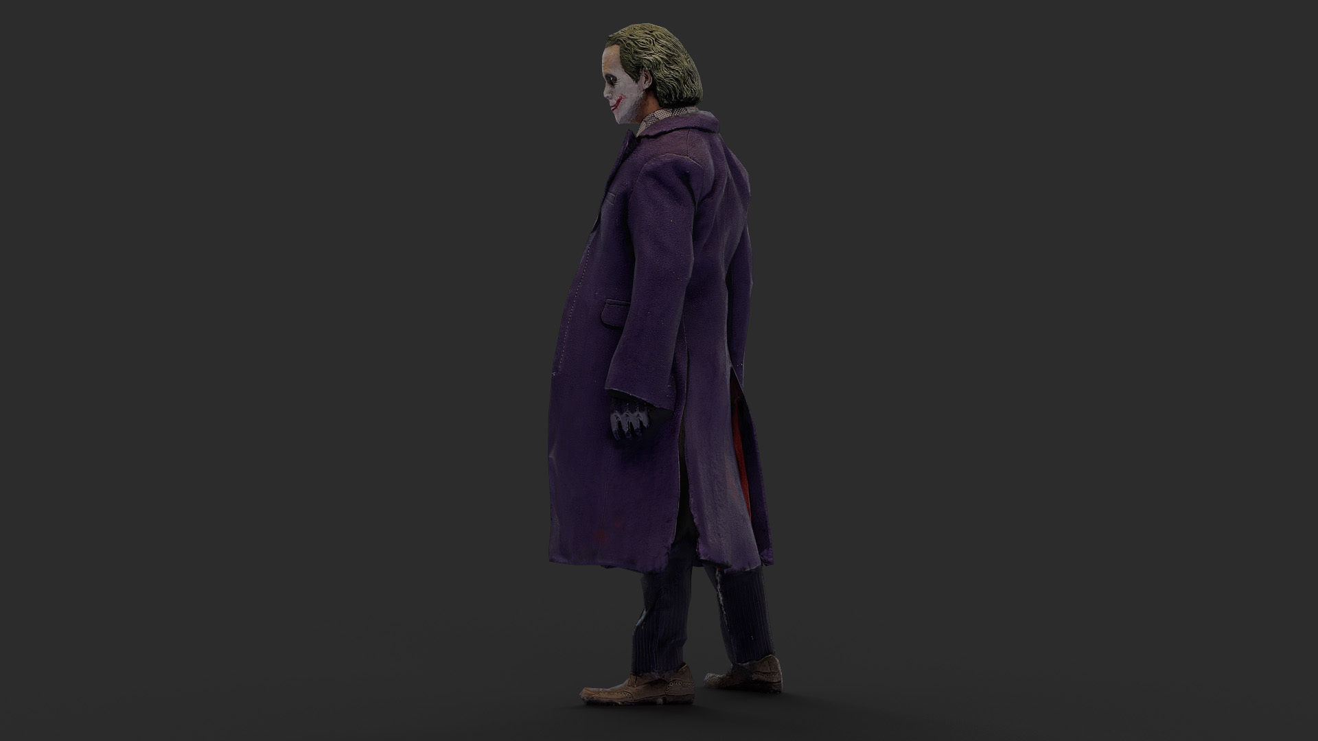 Joker Figure Low-poly 3D model_23