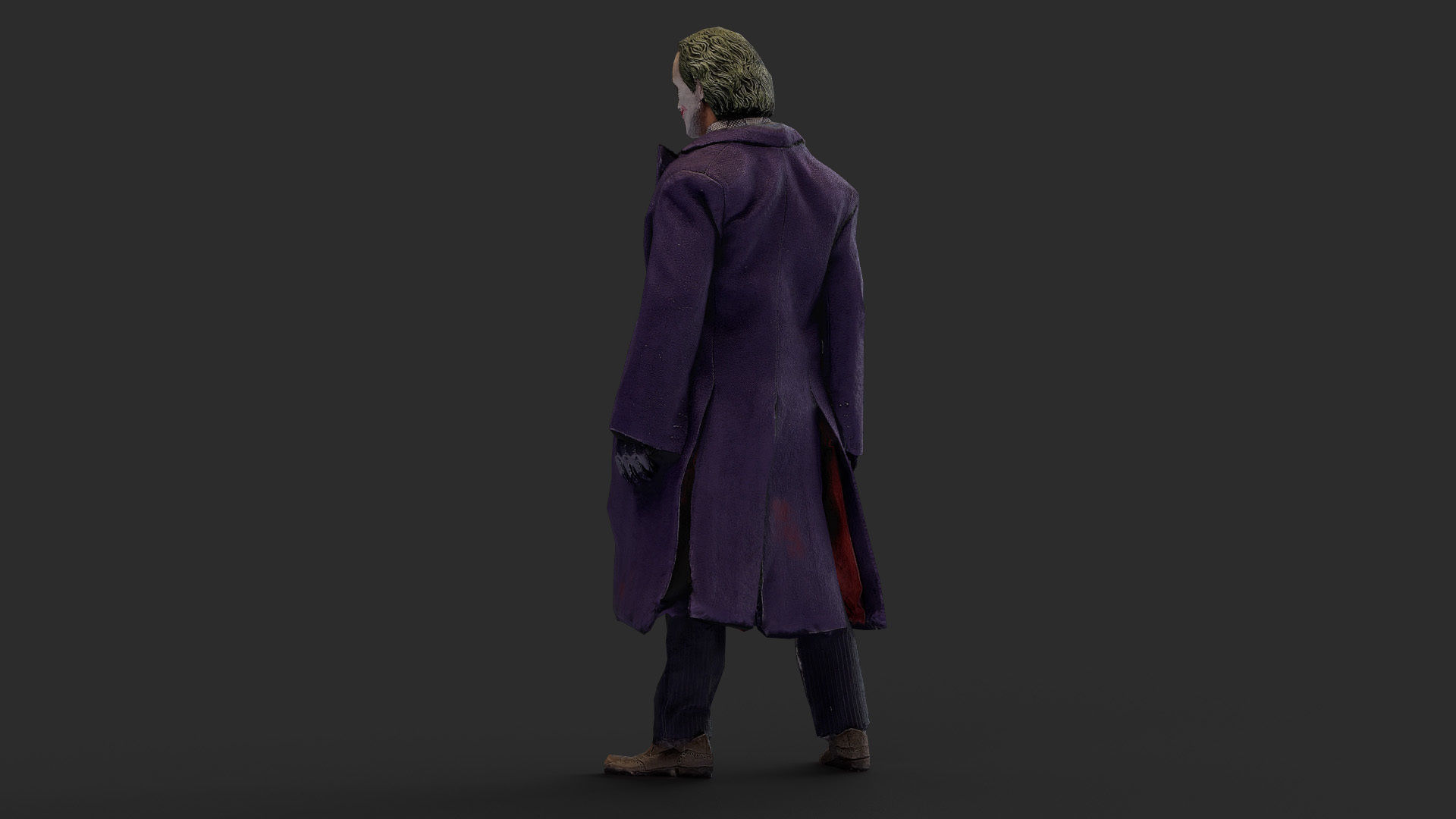 Joker Figure Low-poly 3D model_25
