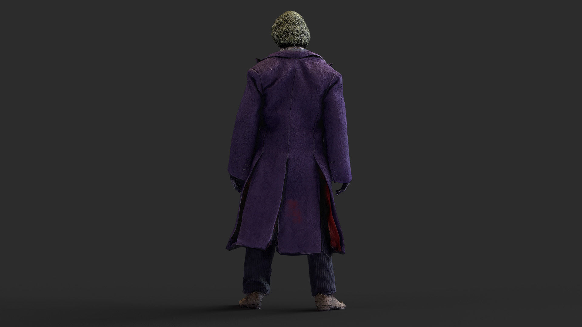 Joker Figure Low-poly 3D model_11