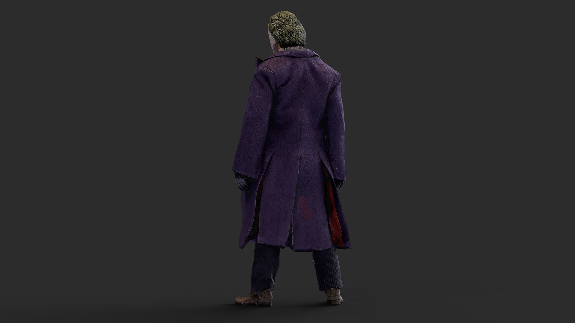 Joker Figure Low-poly 3D model_26