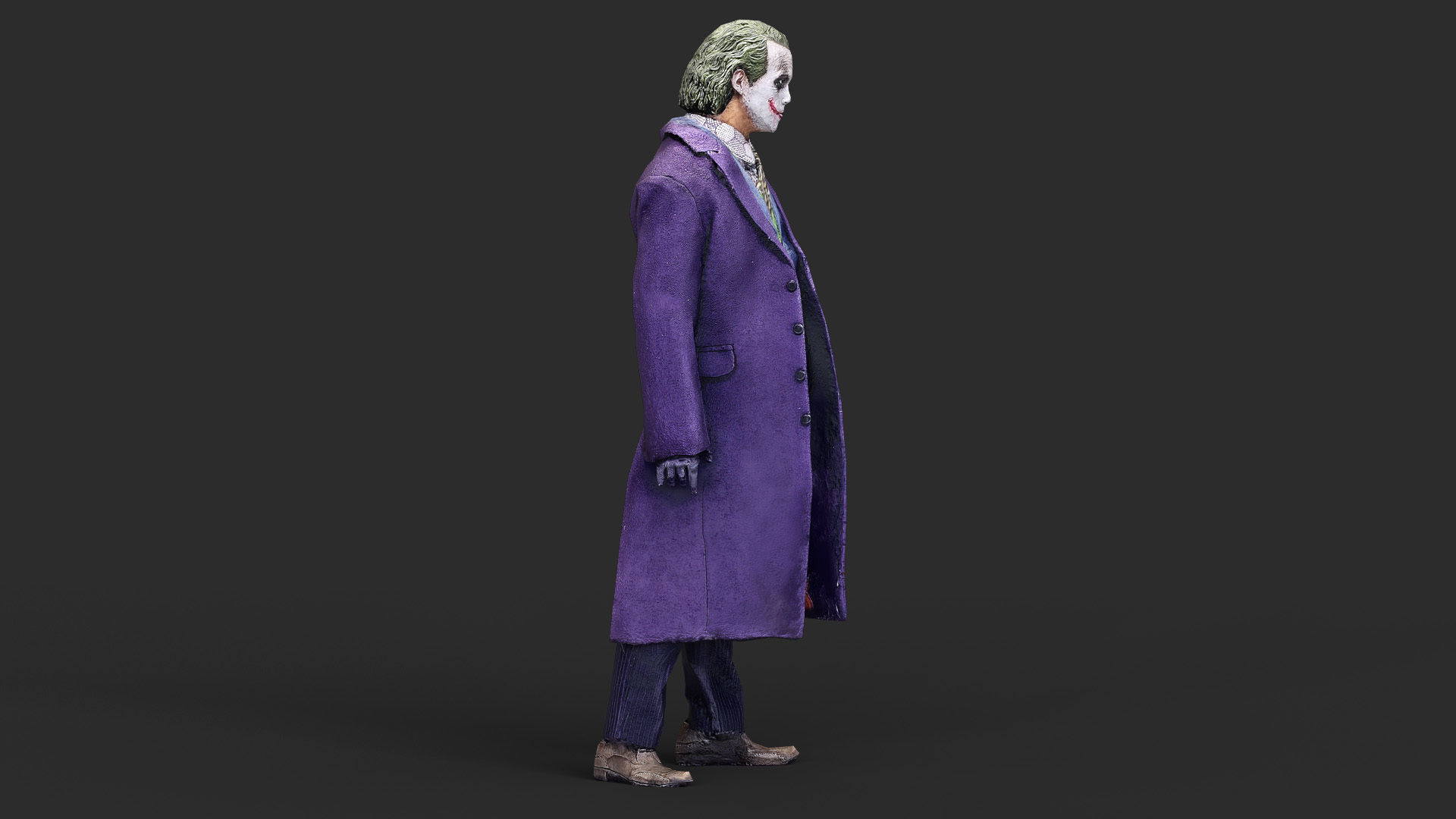 Joker Figure Low-poly 3D model_13