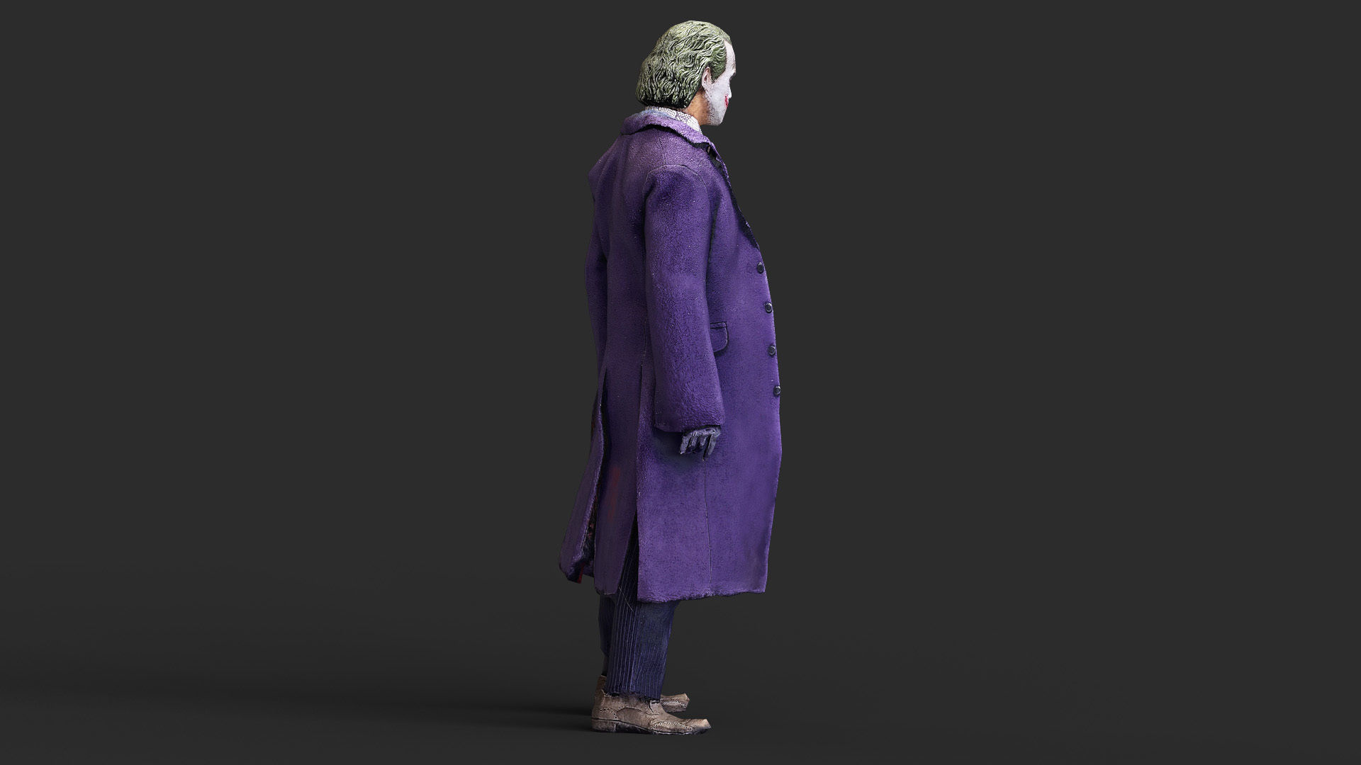 Joker Figure Low-poly 3D model_10