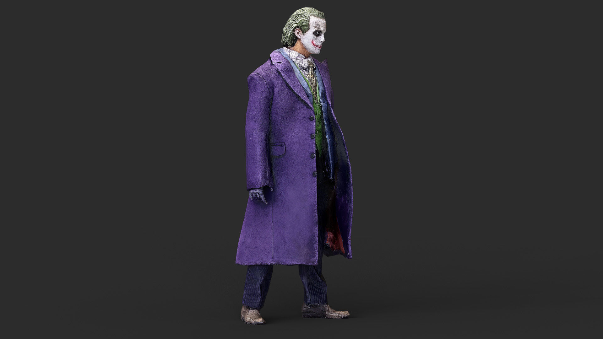 Joker Figure Low-poly 3D model_15