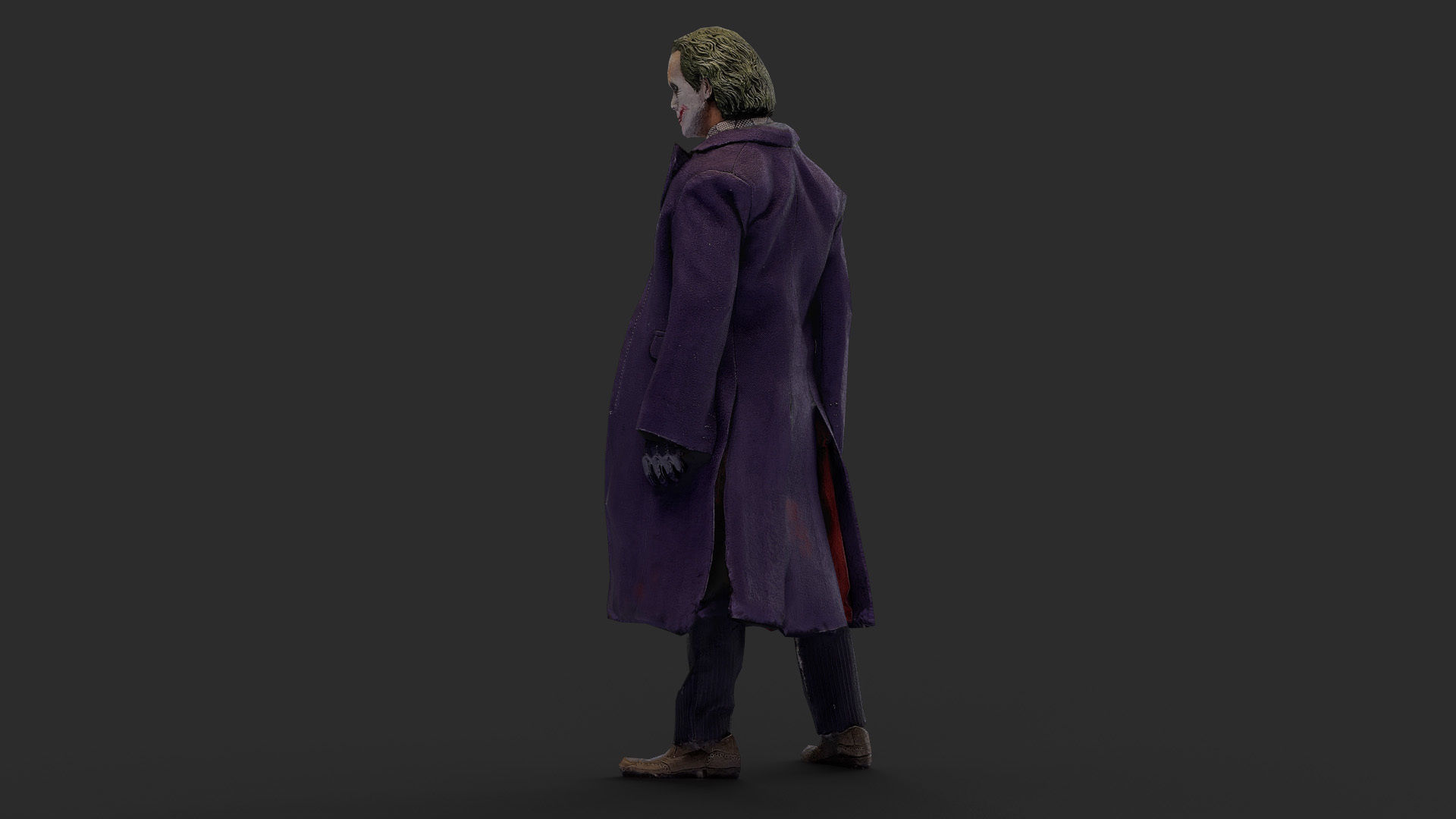 Joker Figure Low-poly 3D model_24