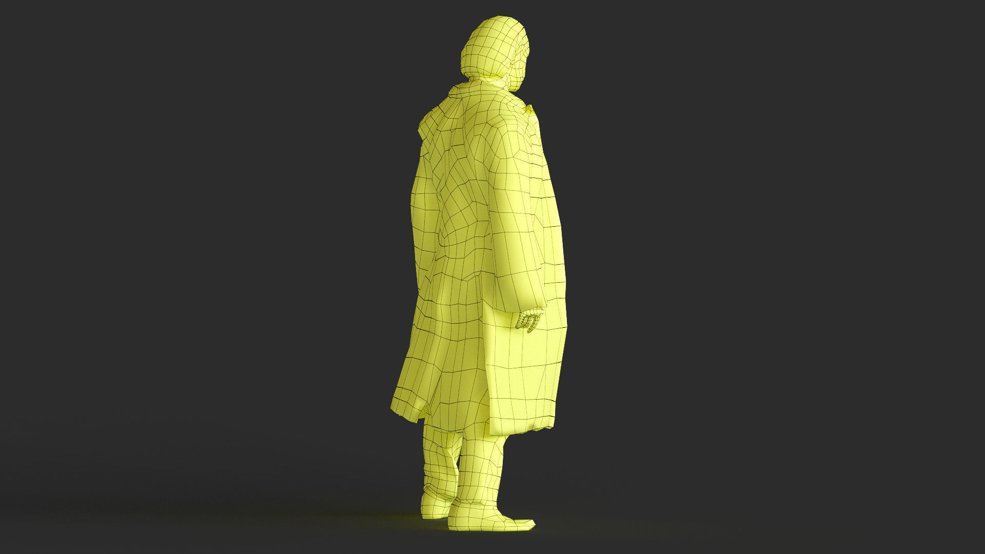 Joker Figure Low-poly 3D model_31