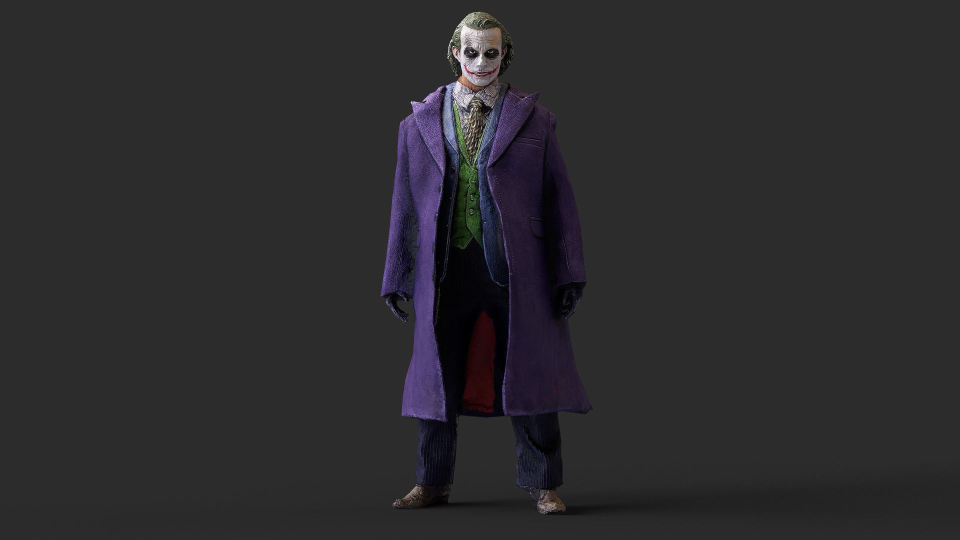 Joker Figure Low-poly 3D model_3