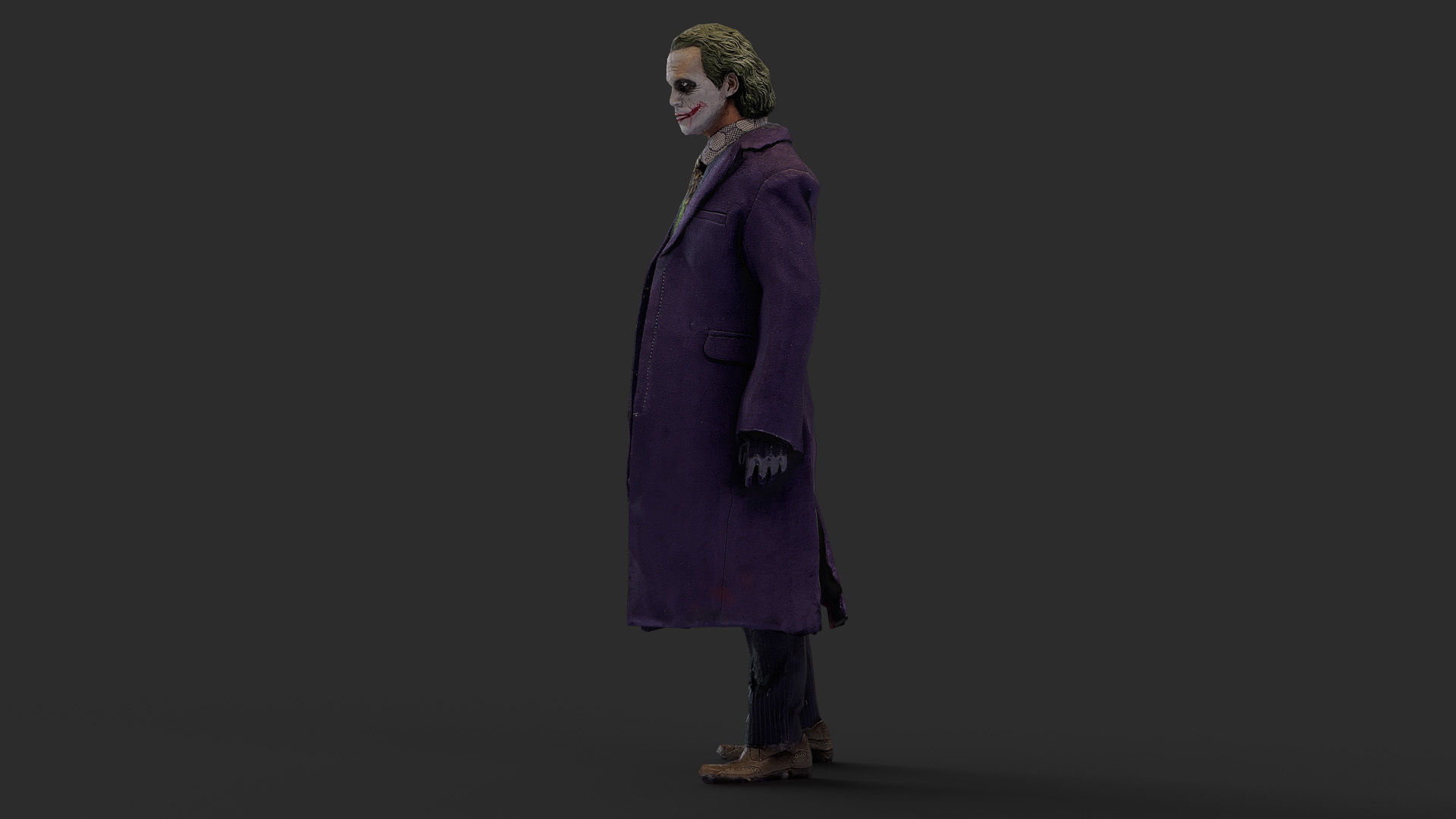 Joker Figure Low-poly 3D model_21