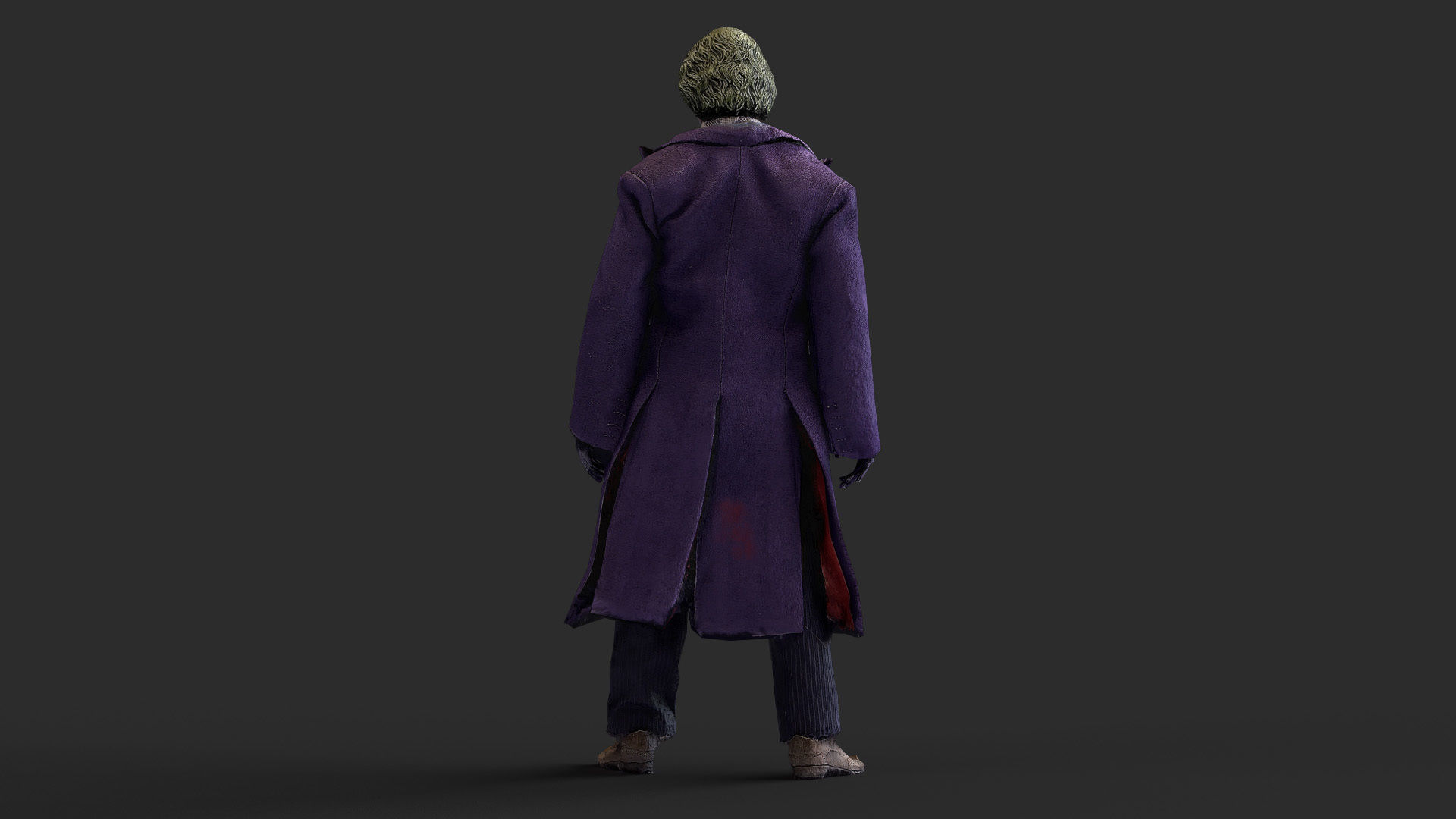 Joker Figure Low-poly 3D model_28