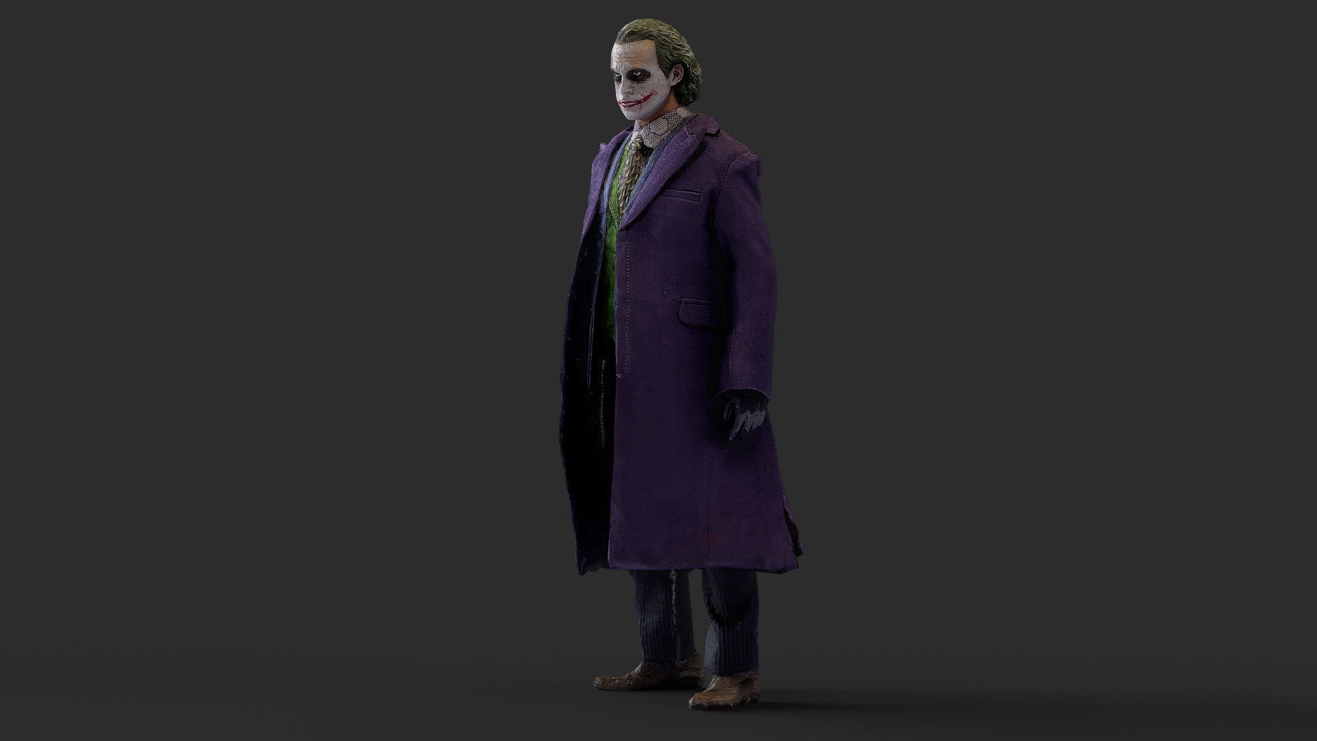 Joker Figure Low-poly 3D model_19