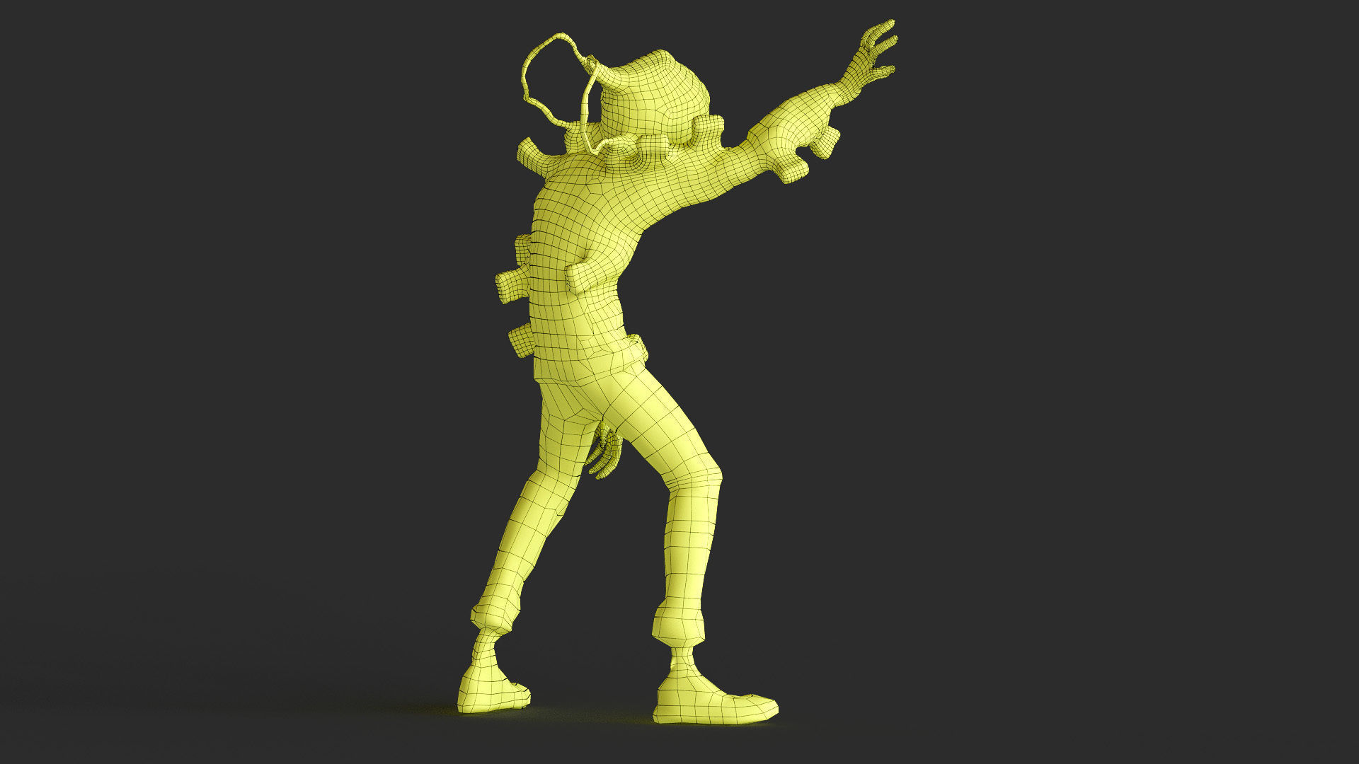 Tomura Shigaraki My Hero Academia Low-poly 3D model_33