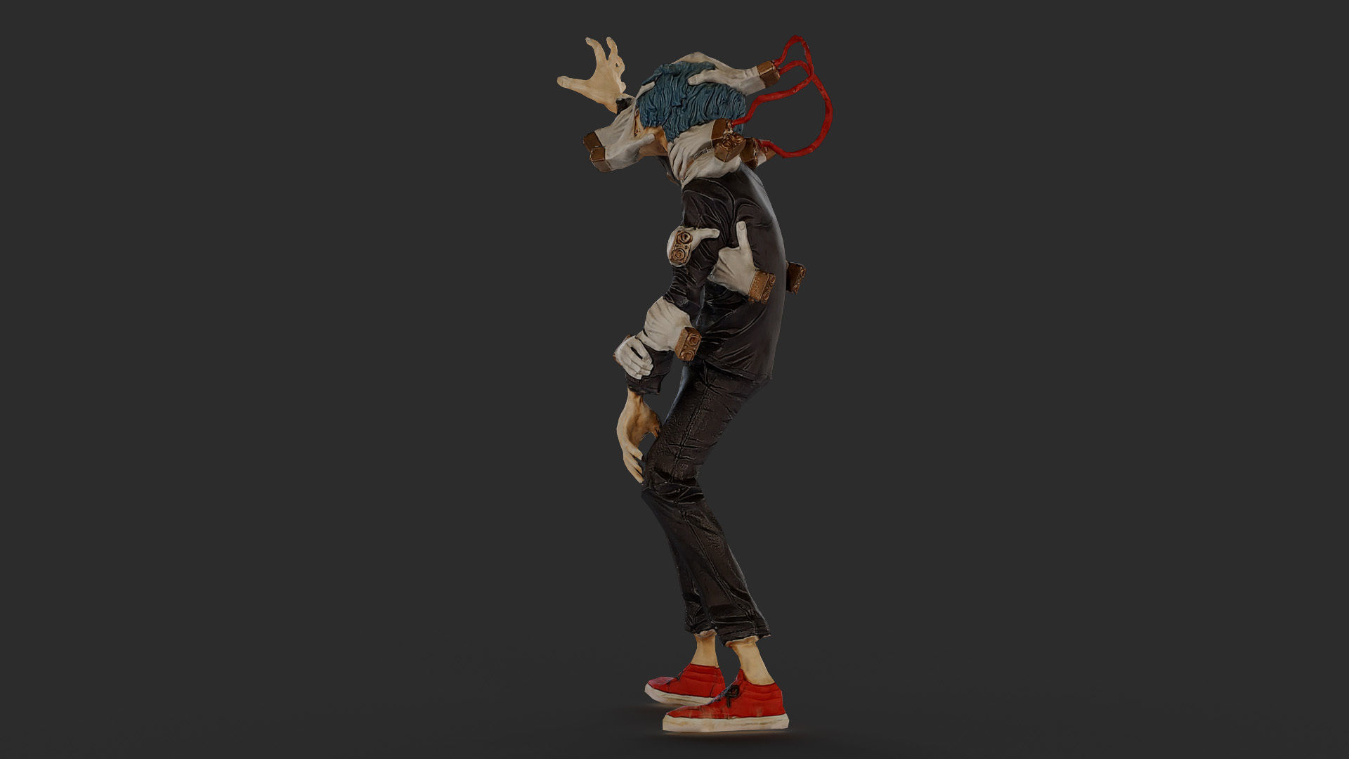 Tomura Shigaraki My Hero Academia Low-poly 3D model_24