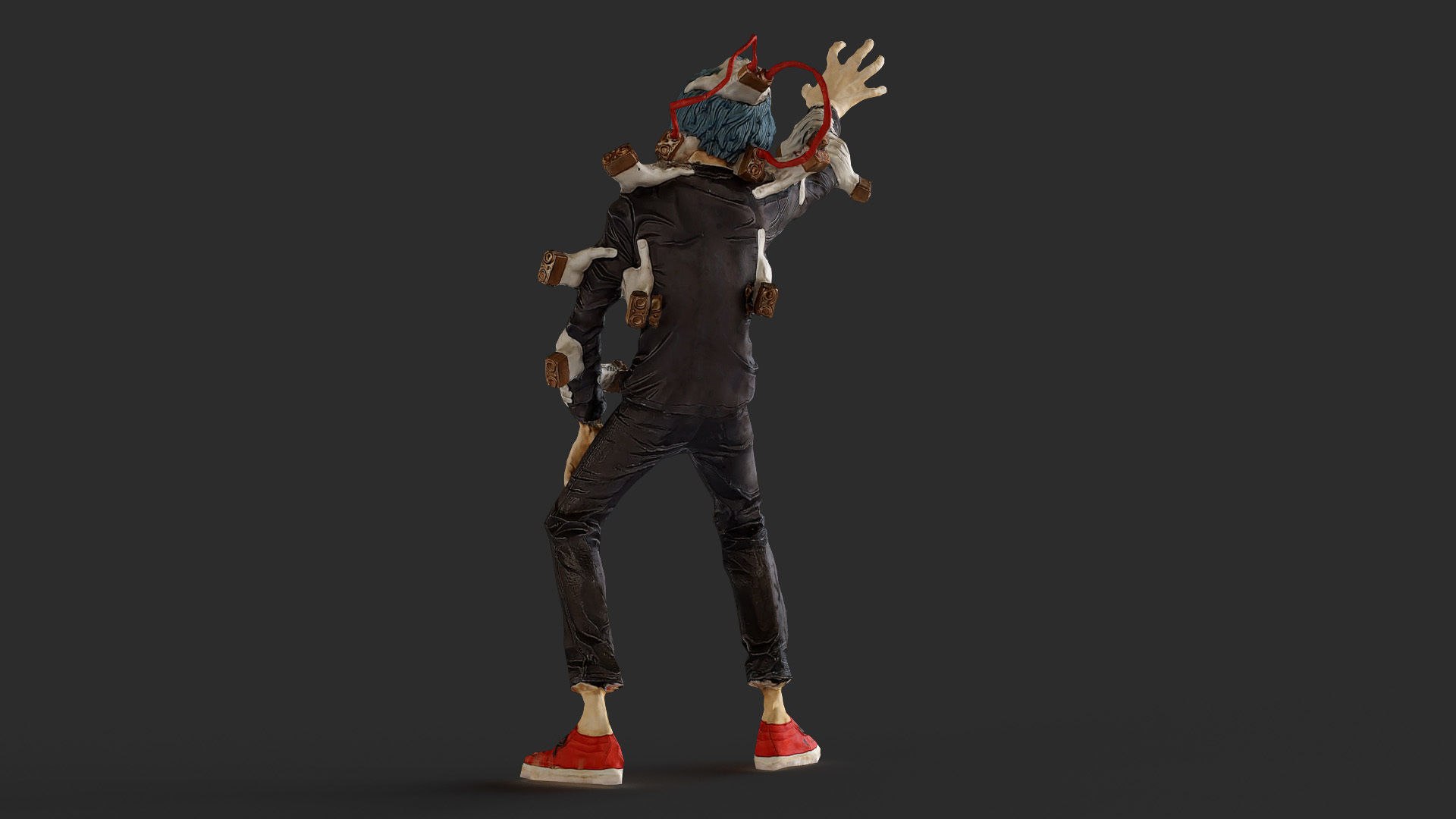 Tomura Shigaraki My Hero Academia Low-poly 3D model_28