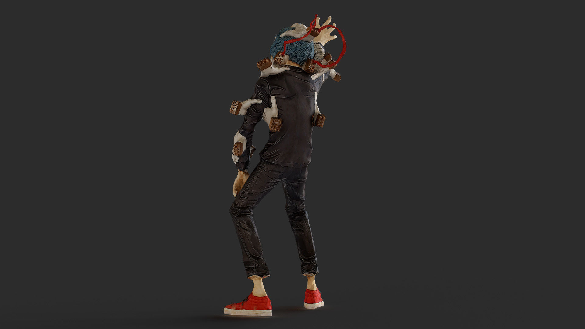 Tomura Shigaraki My Hero Academia Low-poly 3D model_27