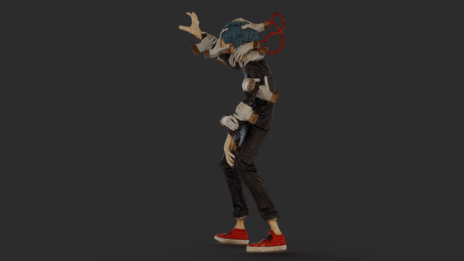 Tomura Shigaraki My Hero Academia Low-poly 3D model_23