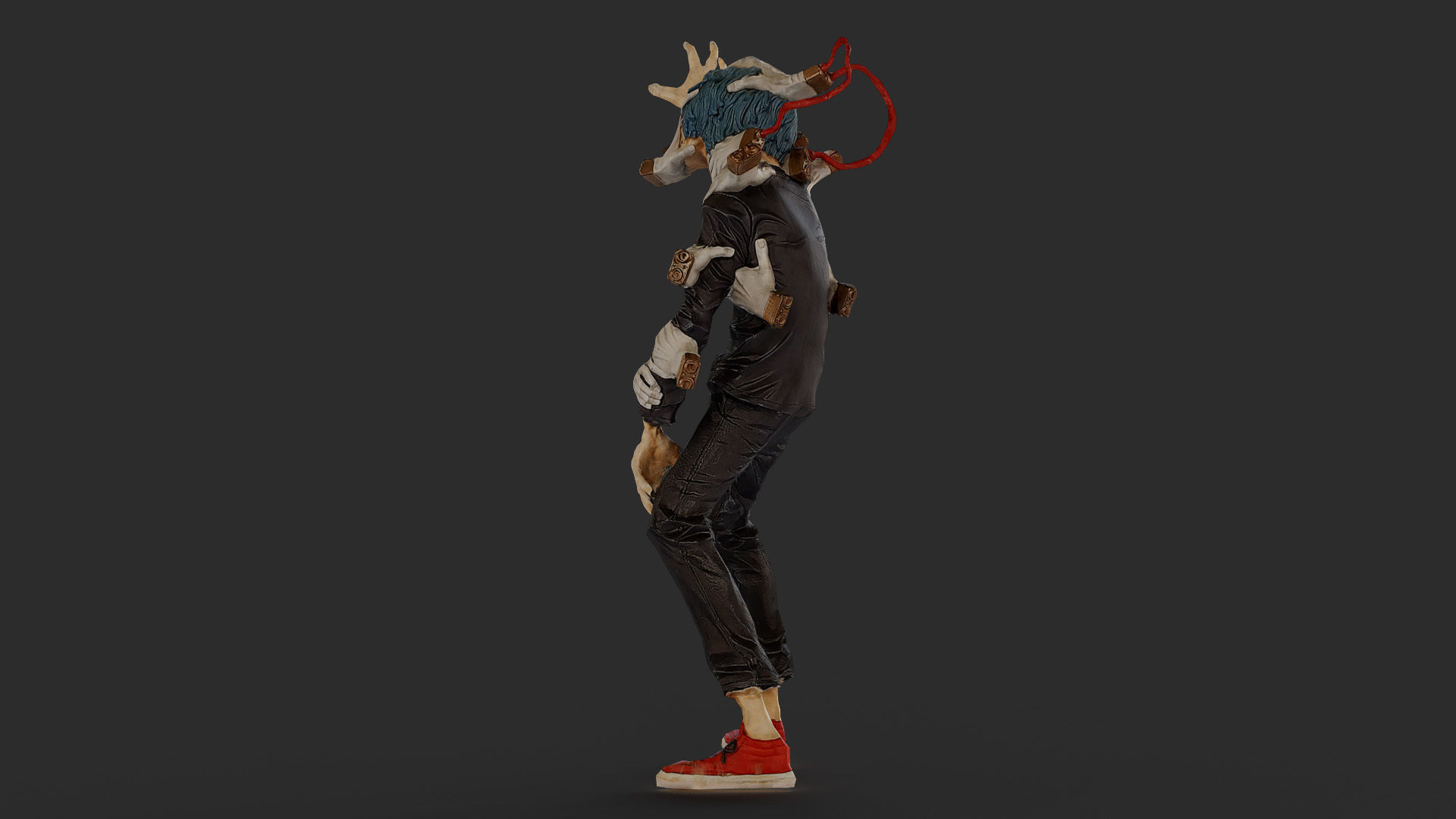 Tomura Shigaraki My Hero Academia Low-poly 3D model_25