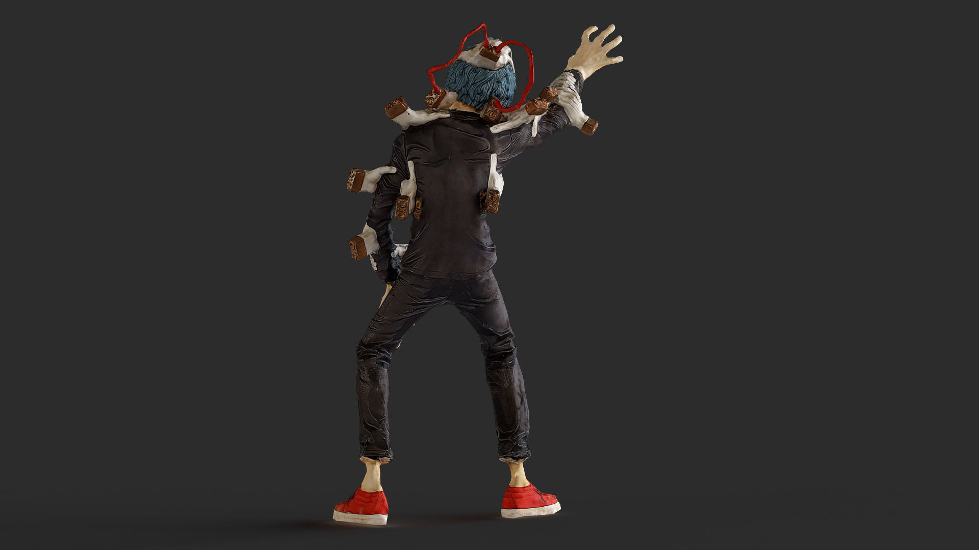 Tomura Shigaraki My Hero Academia Low-poly 3D model_10