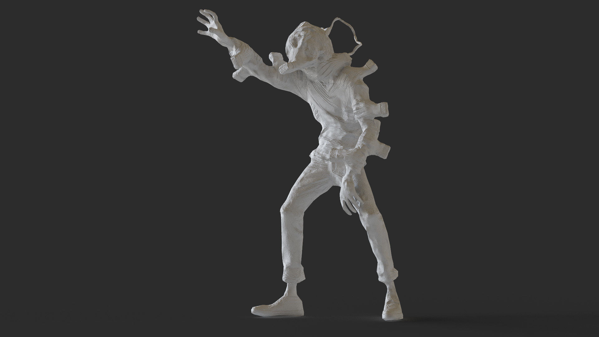 Tomura Shigaraki My Hero Academia Low-poly 3D model_30