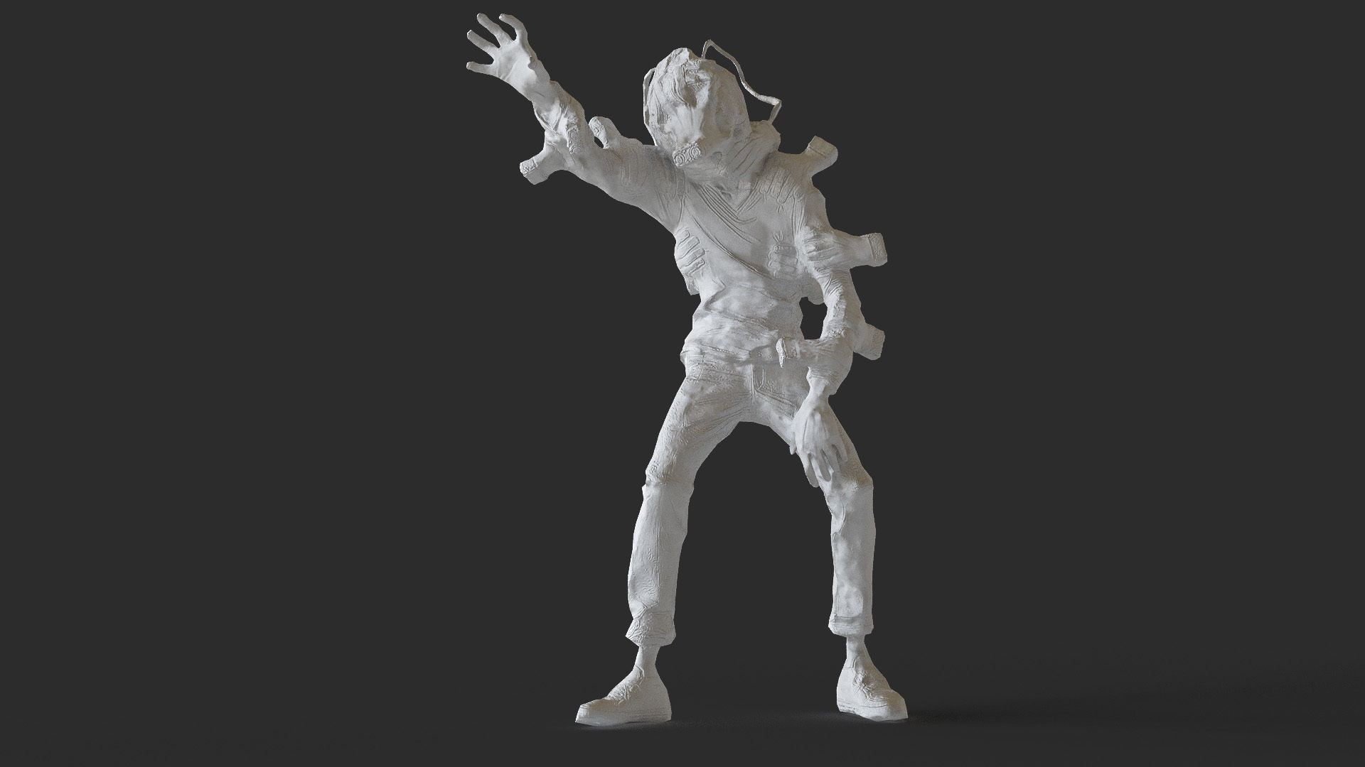 Tomura Shigaraki My Hero Academia Low-poly 3D model_12
