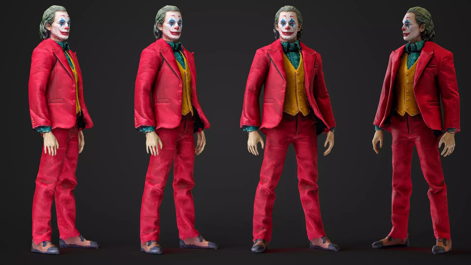 Joker Phoakin 3d Scan Figure Low-poly 3D model